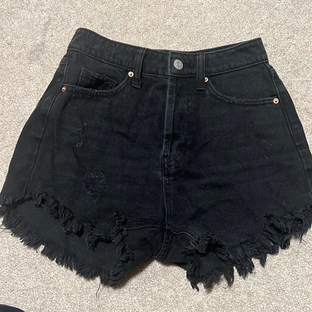 Wild fable black high rise jean shorts